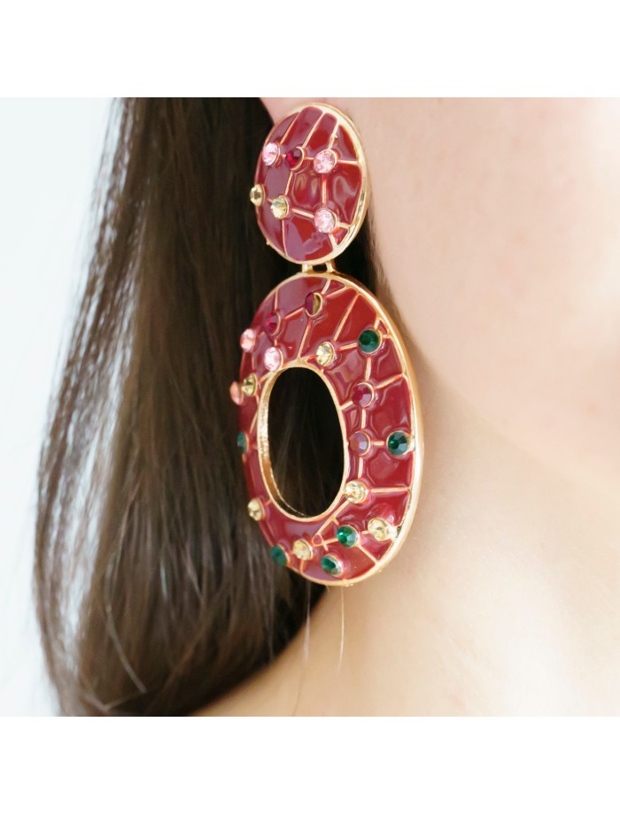 PENDIENTES STRASS LOLA