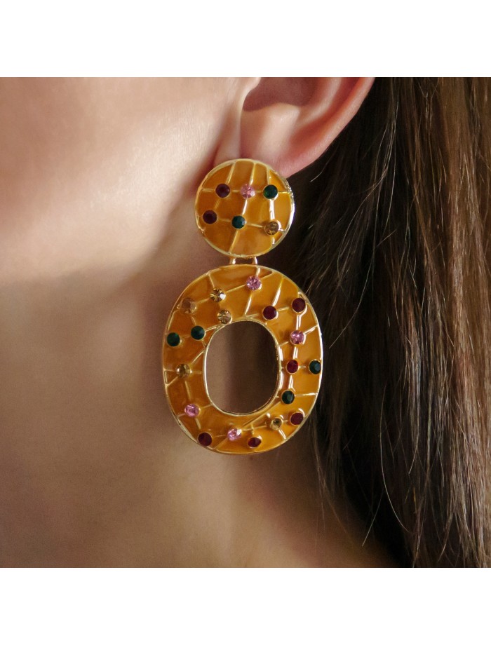 PENDIENTES STRASS LOLA