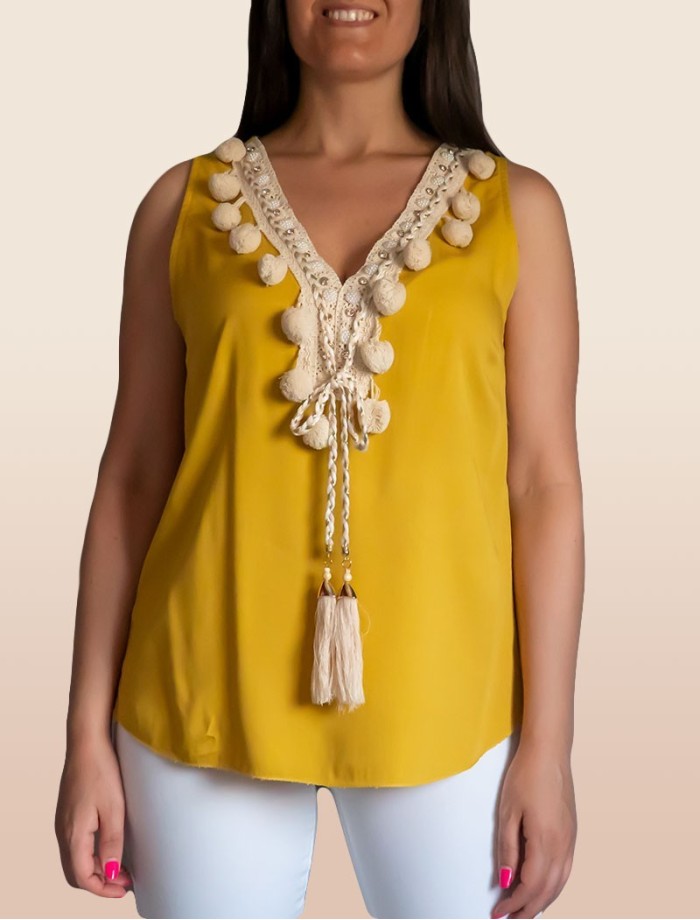 Top Pompones SASSARI Amarillo