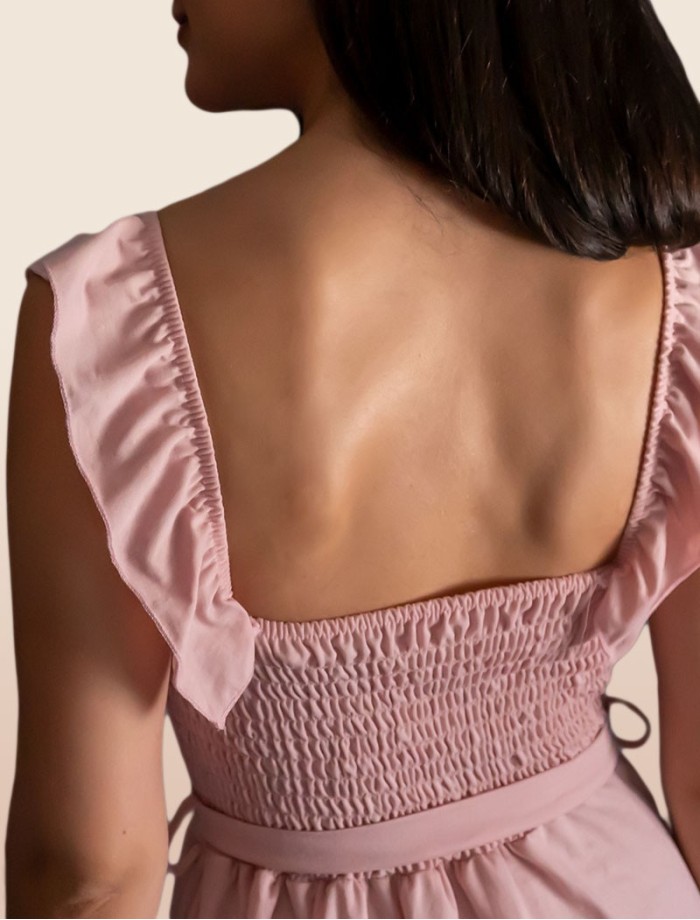 Vestido Midi COZUMEL Rosa